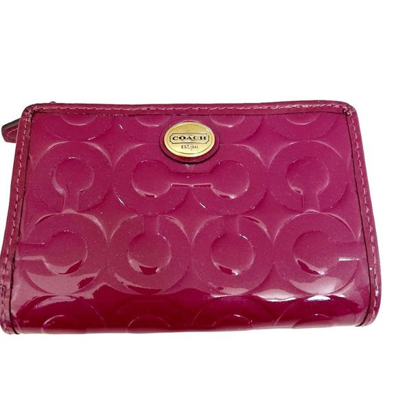 Coach Handbags - COACH patent leather small wallet